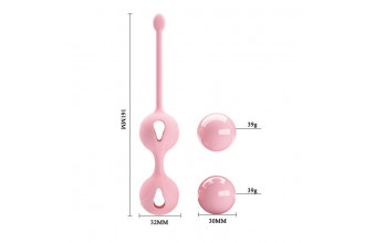 Нежно-розовые вагинальные шарики Kegel Tighten Up I