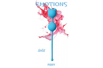 Голубые вагинальные шарики Emotions Foxy