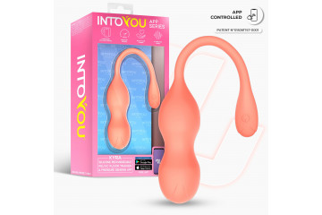 Оранжевые интерактивные вагинальные виброшарики Kyra