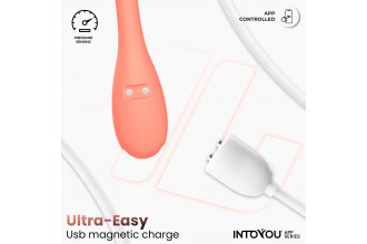 Оранжевые интерактивные вагинальные виброшарики Kyra