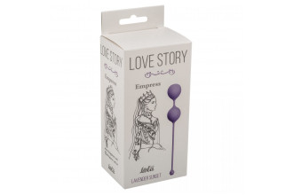 Фиолетовые вагинальные шарики Love Story Empress Lavender Sunset