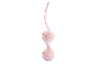Нежно-розовые вагинальные шарики на сцепке Kegel Tighten Up I