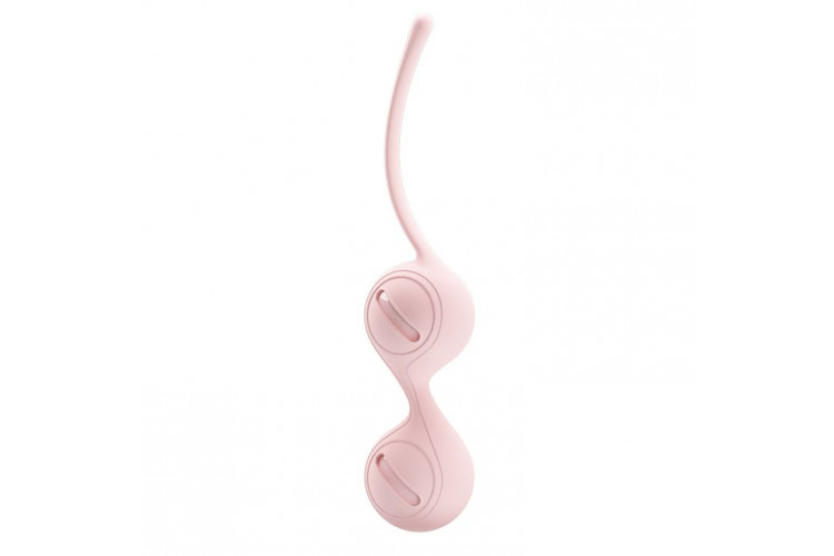 Нежно-розовые вагинальные шарики на сцепке Kegel Tighten Up I