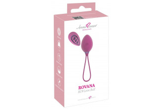 Фиолетовый вагинальный шарик ROVANA RC Love Ball