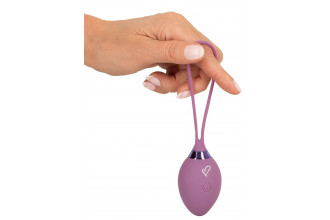 Фиолетовый вагинальный шарик ROVANA RC Love Ball