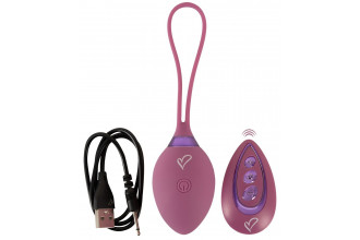 Фиолетовый вагинальный шарик ROVANA RC Love Ball