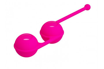 Ярко-розовые вагинальные шарики Kegel Tighten Up III
