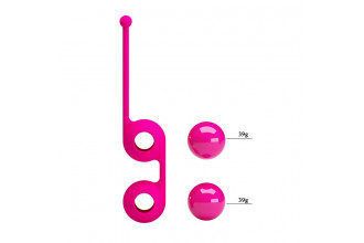 Ярко-розовые вагинальные шарики Kegel Tighten Up III