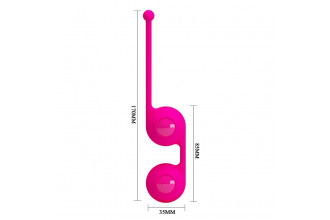 Ярко-розовые вагинальные шарики Kegel Tighten Up III