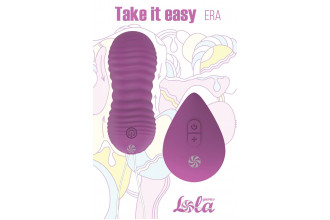 Фиолетовые вагинальные виброшарики Era с пультом ДУ Фиолетовые вагинальные виброшарики Era с пультом ДУ