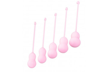 Набор из 5 розовых вагинальных шариков Tulips