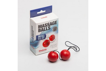 Красные массажные вагинальные шарики