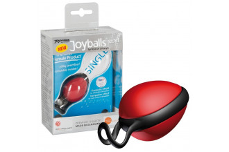Красный вагинальный шарик со смещенным центром тяжести Joyballs Secret