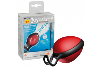 Красный вагинальный шарик со смещенным центром тяжести Joyballs Secret