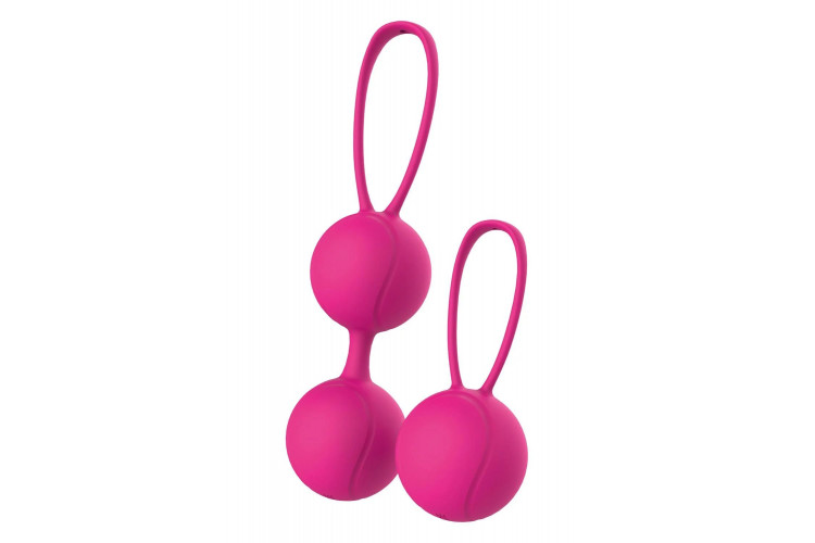 Набор розовых вагинальных шариков Duo Ball Set