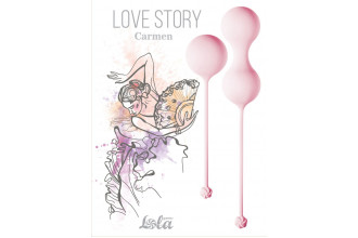 Набор розовых вагинальных шариков Love Story Carmen