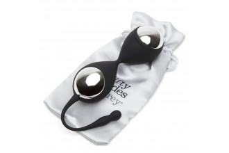 Черно-серебристые вагинальные шарики Inner Goddess Kegel Toner Balls