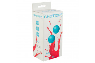 Голубые вагинальные шарики без сцепки Emotions Lexy Large