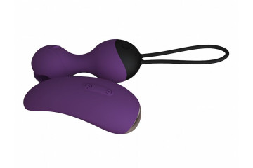 Фиолетовые виброшарики с вибропультом SuperNova