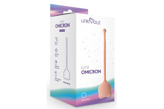 Бежевый вагинальный шарик Omicron
