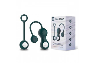 Изумрудные вагинальные шарики Magic Motion Crystal Duo Smart Kegel Vibrator with Weight Set