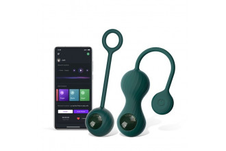 Изумрудные вагинальные шарики Magic Motion Crystal Duo Smart Kegel Vibrator with Weight Set