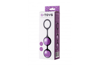 Фиолетово-черная вагинальные шарики TOYFA A-toys