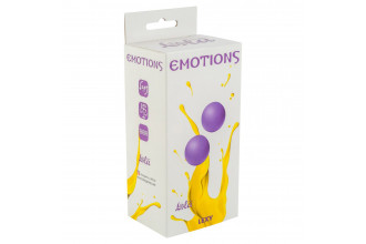 Фиолетовые вагинальные шарики без сцепки Emotions Lexy Medium