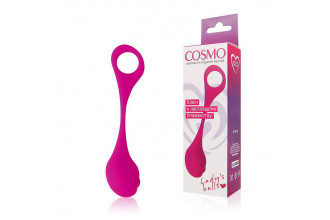 Ярко-розовый вагинальный шарик Cosmo