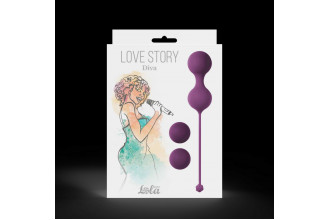 Набор фиолетовых вагинальных шариков Love Story Diva