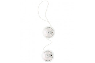 Серебристые шарики VIBRATONE DUO BALLS SILVER BLISTERCARD