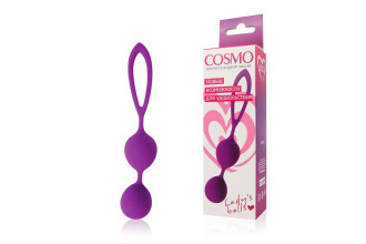 Фиолетовые двойные вагинальные шарики Cosmo