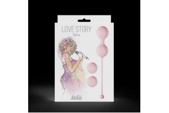 Набор розовых вагинальных шариков Love Story Diva