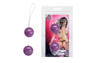 Фиолетовые вагинальные шарики Twins Ball