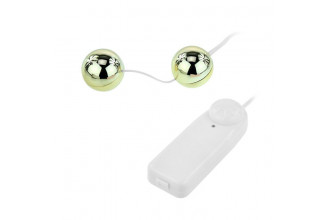 Золотистые шарики с вибрацией Goden Balls