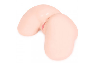 Телесный мастурбатор-полуторс Hanna Onahole 002 Real Hips с двойным слоем материала