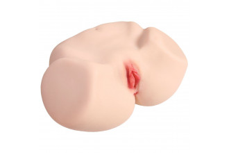 Мастурбатор-полуторс с двойным слоем материала Jenny Onahole Real Vagina