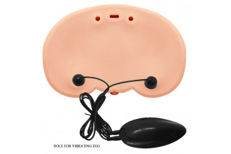 Телесная вибровагина Judy