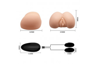 Телесная вибровагина Judy