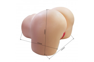 Телесный мастурбатор Julia с 2 любовными каналами