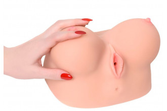 Полуторс Juliana Breast в виде груди с вибровагиной