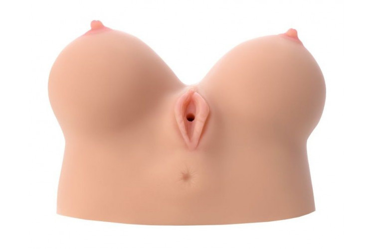 Полуторс Juliana Breast в виде груди с вибровагиной