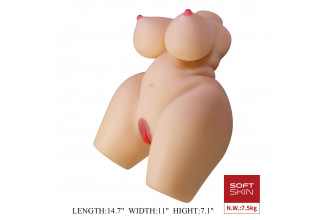 Телесный мастурбатор-торс Grace