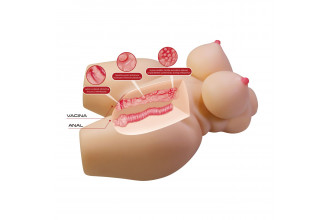 Телесный мастурбатор-торс Grace