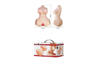 Мастурбатор-торс Aveline с 2 любовными тоннелями