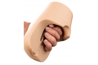 Телесный мастурбатор-вагина Pussy Pounder Squeeze Stroker