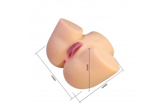 Телесный мастурбатор Liora с 2 любовными тоннелями