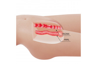 Телесный мастурбатор-торс Mia