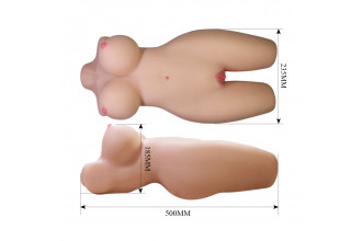 Телесный мастурбатор-торс Mia