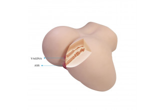 Телесный мастурбатор Liora с вибрацией